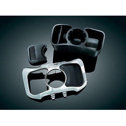 PartzBiz HD KA1669 - Kuryakyn 1669 Chrome Glove Box Cubby Drink Holder 12-17 Honda GL1800 Gold Wing Storage Compartment Motorcycle Accessories 418787 2350-0229 23500229