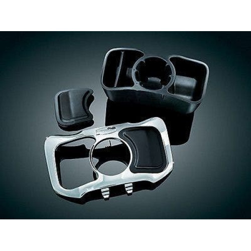 PartzBiz HD: 4413274-Kuryakyn 1669 Chrome Glove Box Cubby Drink Holder 12-17 Honda GL1800 Gold Wing Storage Compartment Motorcycle Accessories 418787 2350-0229 23500229