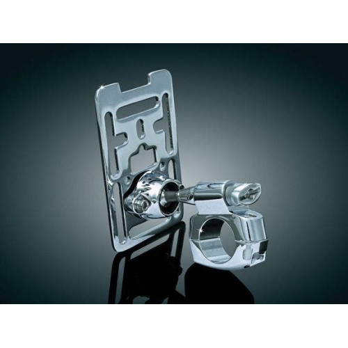 PartzBiz HD: 4413235-Kuryakyn 1680 Chrome 1" Tech-Connect Premium XL Handlebar Accessory Device Mount