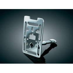 PartzBiz HD KA1683 - Kuryakyn 1683 Chrome Universal Handlebar Accessory Mounting Plate