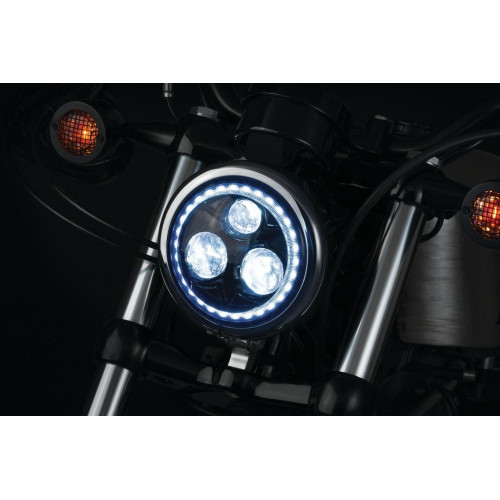 PartzBiz HD: 4413213-Kuryakyn 2462 Orbit Vision DOT 5 3/4" LED w/ White LED Halo Harley Headlight FL 2001-1799 20011799 indian scout victory octane 2019 411743 PartzBiz HD: 4413213-Kuryakyn 2462 Orbit Vision DOT 5 3/4" LED w/ White LED Halo Harley Headlight FL 2001-1799 20011799 indian scout victory octane 2019 411743
