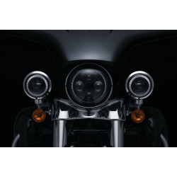 PartzBiz HD KA2466 - Kuryakyn 2466 Orbit Vision 4-1/2" LED Passing Lamps White Halo Harley Indian  indian scout victory octane 2019 2001-1801 20011801 411741