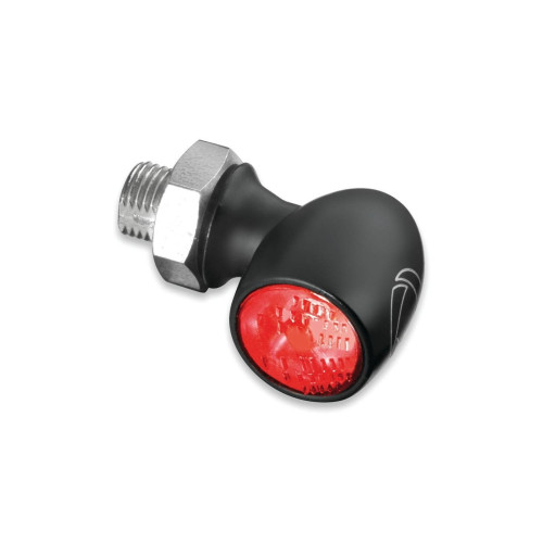 PartzBiz HD: 4413228-Kuryakyn 2523 Satin Black Kellermann Bullett Atto RB Red/Red LED Run Brake Light 481892