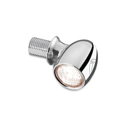 PartzBiz HD KA2524 - Kuryakyn 2524 Chrome Kellermann Bullett Atto White LED Running Light Front Rear 481893