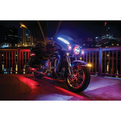 PartzBiz HD KA2809 - Kuryakyn 2809 Prism+ 4" Flex-Strip Light Upgrade extension for existing kit Universal 12V Custom Harley Indian softail dyna vrod scout octane victory sportster