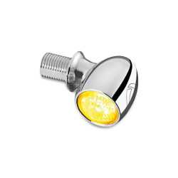PartzBiz HD KA2857 - Kuryakyn 2857 Chrome Kellermann Atto Rear Run/Brake Turn Signal 12v Universal led bright best
