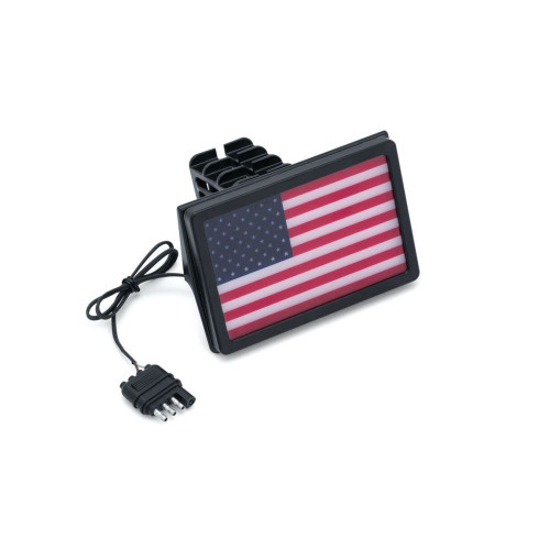 PartzBiz HD: 4413176-Kuryakyn 2893 Freedom Flag L.E.D. Receiver Hitch Cover 1 1/4" or 2" 4-Pin Flat receiver freedom patriotism patriotic july 4th of