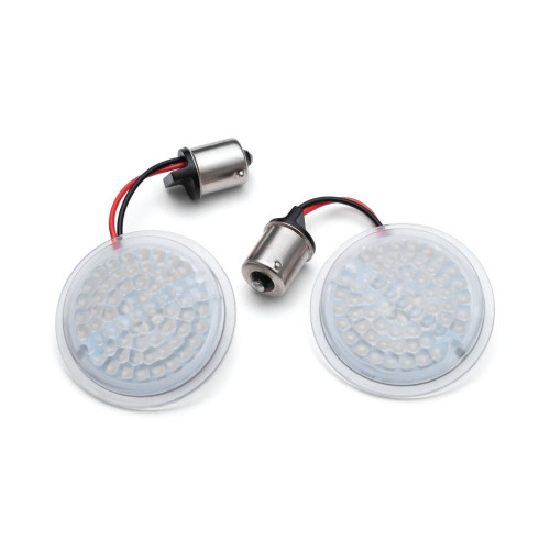 PartzBiz HD: 4413180-Kuryakyn 2936 LuminEZ LED Rear Turn Signal Insert 1156 Amber Bullet Style Harley