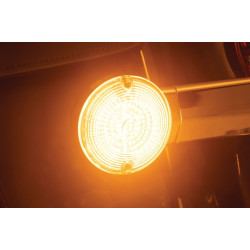 PartzBiz HD KA2937 - Kuryakyn 2937 LuminEZ LED Rear Turn Signal Insert 1156 Amber Flat Style Harley