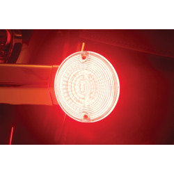 PartzBiz HD KA2940 - Kuryakyn 2940 LuminEZ LED Rear Turn Signal Insert 1156 Red Flat Style Harley