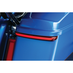 PartzBiz HD KA2941 - Kuryakyn 2942 Tracer Rear Saddlebag LED Lights Smoke Lens Harley