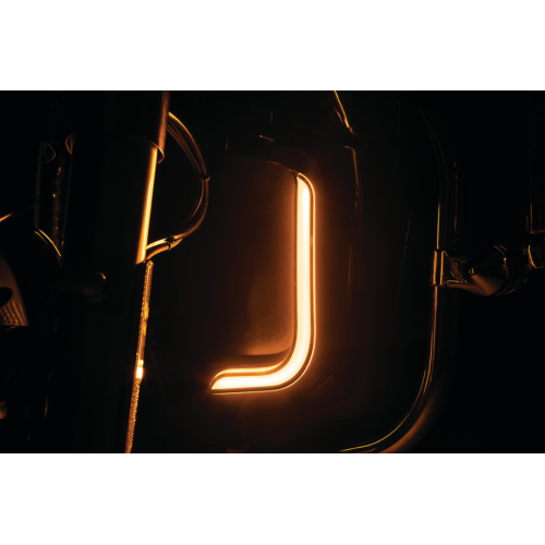 PartzBiz HD: 4413157-Kuryakyn 2957 Black Tracer Lower Fairing LED Accent ไฟ Harley CVO Ultra 98-13