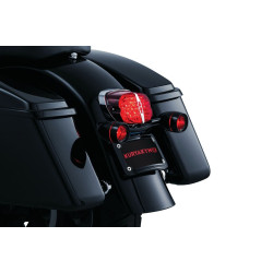 PartzBiz HD KA3143 - Kuryakyn 3143 กรอบป้ายทะเบียนโค้งสีดำ Harley พร้อมแถบสัญญาณไฟเลี้ยว KA PartzBiz HD KA3143 - Kuryakyn 3143 กรอบป้ายทะเบียนโค้งสีดำ Harley พร้อมแถบสัญญาณไฟเลี้ยว KA
