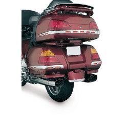 PartzBiz HD KA3202 - Kuryakyn 3202 Chrome LED Saddlebag Moulding Set เลนส์แดง Honda Goldwing
