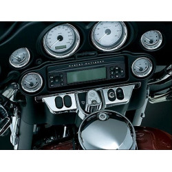 PartzBiz HD KA3783 - Kuryakyn 3783 Chrome Fairing แผงสวิตช์สำเนียงสำหรับ Harley FLH/X '96-'13 PartzBiz HD KA3783 - Kuryakyn 3783 Chrome Fairing แผงสวิตช์สำเนียงสำหรับ Harley FLH/X '96-'13
