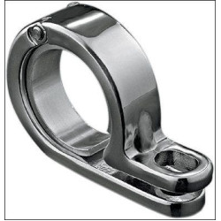 PartzBiz HD KA4017 - Kuryakyn 4017 Chrome Universal P-Clamp สำหรับท่อ 1-1/2”/1-5/8” ขายตัวละ