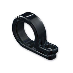 PartzBiz HD KA4023 - Kuryakyn 4023 Gloss Black Universal P-Clamp สำหรับท่อ 1-1/8”/1-1/4” ขายตัวละ