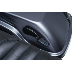 PartzBiz HD KA5193 - Kuryakyn 5193 Black Quick Draw กระเป๋าข้าง One Touch Lid Lifters Levers Touring
