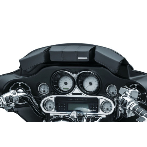 PartzBiz HD: 4413077-Kuryakyn 5212 กระเป๋าไวนิลสีดำ 96-13 Harley Batwing FLH Touring & Trike