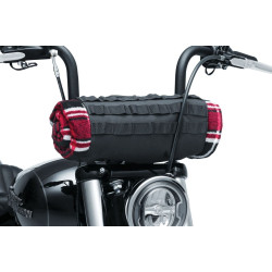 PartzBiz HD KA5224 - Kuryakyn 5224 สีดำปรับอเนกประสงค์ Mounted Jacket Roll Harley เมตริก 486960