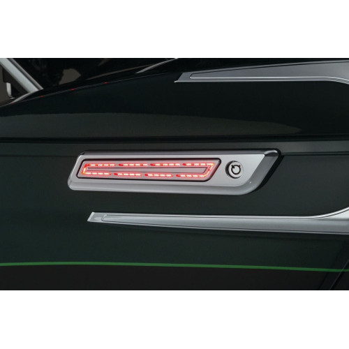 PartzBiz HD: 4413054-Kuryakyn 5476 Chrome LED Saddlebag บานพับสำเนียง 14-19 Harley-Davidson Touring 486952 486-952