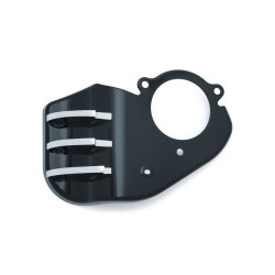 PartzBiz HD KA5686 - Kuryakyn 5686 Jim Nasi Black Finned Signature Servo EFI Cover Round Air Cleaner