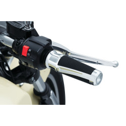 PartzBiz HD KA5768 - Kuryakyn 5768 Chrome Phantom Grips Aluminum Indian Scout 15-18 2018 2019 485149 Classic; Vintage; Chieftain; Roadmaster; Dark Horse; Springfield performance soft comfort touring best for PartzBiz HD KA5768 - Kuryakyn 5768 Chrome Phantom Grips Aluminum Indian Scout 15-18 2018 2019 485149 Classic; Vintage; Chieftain; Roadmaster; Dark Horse; Springfield performance soft comfort touring best for