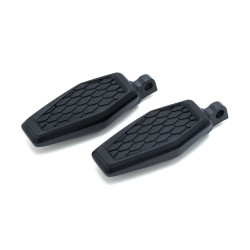 PartzBiz HD KA5905 - Kuryakyn 5905 ซาตินสีดำ Hex ยางหมุดเท้า Harley สไตล์ชาย Mount แอพ 1620-1870 16201870 485608