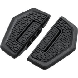 PartzBiz HD KA5909 - Kuryakyn 5909 Black Hex พับ Mini บอร์ดรถจักรยานยนต์ชั้น Board สไตล์ Footpegs เท้าขี่หมุด harley universal cusom การใช้งาน