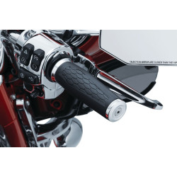 PartzBiz HD KA5920 - Kuryakyn 5920 Chrome 1" Hex Grips 96-19 Harley Dual Throttle Cable | 5920 PartzBiz HD KA5920 - Kuryakyn 5920 Chrome 1" Hex Grips 96-19 Harley Dual Throttle Cable | 5920