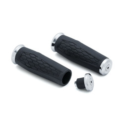PartzBiz HD KA5926 - Kuryakyn 5926 Chrome Universal Hex Grips 1" Diameter w/ Open Ends Harley Metric 06302364 0630-2364 Davidson PartzBiz HD KA5926 - Kuryakyn 5926 Chrome Universal Hex Grips 1" Diameter w/ Open Ends Harley Metric 06302364 0630-2364 Davidson