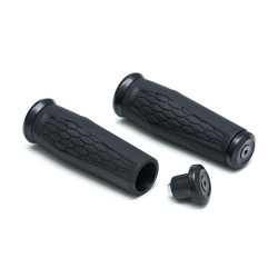 PartzBiz HD KA5927 - Kuryakyn 5927 Satin Black Universal Hex Grips 1" Diameter w/ Open Ends Harley Davidson 06302365 0630-2365 PartzBiz HD KA5927 - Kuryakyn 5927 Satin Black Universal Hex Grips 1" Diameter w/ Open Ends Harley Davidson 06302365 0630-2365