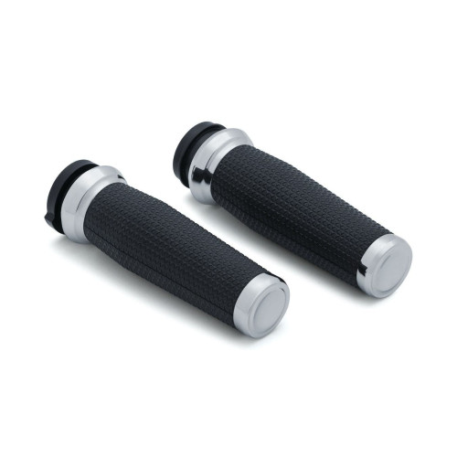 PartzBiz HD: 4412971-Kuryakyn 5942 Chrome Thresher Hand Grips Harley TBW คันเร่งอิเล็กทรอนิกส์ 08-19 Harley PartzBiz HD: 4412971-Kuryakyn 5942 Chrome Thresher Hand Grips Harley TBW คันเร่งอิเล็กทรอนิกส์ 08-19 Harley