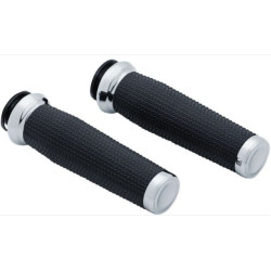 PartzBiz HD KA5960 - Kuryakyn 5960 Chrome Thresher Textured Motorcycle Handlebar Grips 18-19 Indian Chief Classic Chieftain Dark Horse Springfield rubber control upgrade 0630-2543 06302543 485124 PartzBiz HD KA5960 - Kuryakyn 5960 Chrome Thresher Textured Motorcycle Handlebar Grips 18-19 Indian Chief Classic Chieftain Dark Horse Springfield rubber control upgrade 0630-2543 06302543 485124
