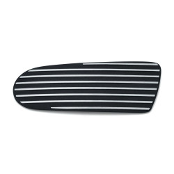 PartzBiz HD KA6061 - Kuryakyn 6061 Satin Black & Machined Finned Stock M8 เครื่องฟอกอากาศ Accent 17-18 Harley FLH/T 485606
