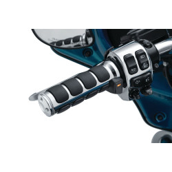 PartzBiz HD KA6471 - Kuryakyn 6471 Chrome Heated ISO แฮนด์จับ Harley Dual Cable Throttle 96-20 PartzBiz HD KA6471 - Kuryakyn 6471 Chrome Heated ISO แฮนด์จับ Harley Dual Cable Throttle 96-20