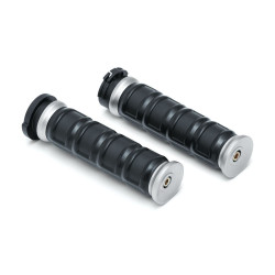 PartzBiz HD KA6672 - Kuryakyn 6672 Silver Dillinger Grips Harley รุ่น Dual Cable Throttle 0630-2589 06302589 485208 softail electra แผนที่ street glide PartzBiz HD KA6672 - Kuryakyn 6672 Silver Dillinger Grips Harley รุ่น Dual Cable Throttle 0630-2589 06302589 485208 softail electra แผนที่ street glide