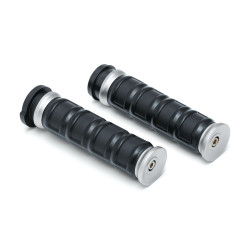 PartzBiz HD KA6674 - Kuryakyn 6674 Silver Dillinger Grips Harley Models w/ Throttle by Wire 08-Up softail electra road street glide 0630-2592 06302592 485209 PartzBiz HD KA6674 - Kuryakyn 6674 Silver Dillinger Grips Harley Models w/ Throttle by Wire 08-Up softail electra road street glide 0630-2592 06302592 485209