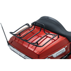 PartzBiz HD KA7137 - Kuryakyn 7137 ชั้นวางสัมภาระสีดำสำหรับ HD Tour-Pak Harley Touring & Trike 80-Up