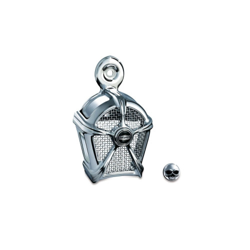 PartzBiz HD: 4412870-Kuryakyn 7295 Mach 2 Horn Cover-Chrome with Chrome Mesh สำหรับรุ่น Harley PartzBiz HD: 4412870-Kuryakyn 7295 Mach 2 Horn Cover-Chrome with Chrome Mesh สำหรับรุ่น Harley