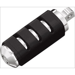 PartzBiz HD KA7591 - Kuryakyn 7591 Chrome Trident หมุด ISO ขนาดใหญ่พร้อมอะแดปเตอร์เมาท์ตัวผู้สำหรับ Harley