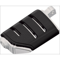 PartzBiz HD KA7592 - Kuryakyn 7592 Chrome Trident Dually ISO-Peg พร้อมอะแดปเตอร์เมาท์ตัวผู้