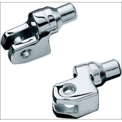 PartzBiz HD KA8810 - Kuryakyn 8810 Chrome Tapered Peg Adapters สำหรับ Yamaha