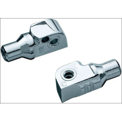 PartzBiz HD KA8811 - Kuryakyn 8811 Chrome Tapered Peg Adapters สำหรับ Yamaha