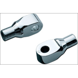 PartzBiz HD KA8820 - Kuryakyn 8820 Chrome Tapered Peg Adapters สำหรับ Suzuki