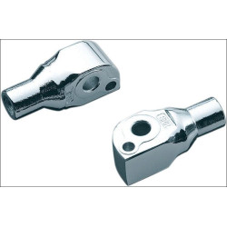 PartzBiz HD KA8821 - Kuryakyn 8821 อะแดปเตอร์หมุดเรียว Chrome สำหรับ Suzuki