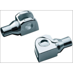 PartzBiz HD KA8830 - Kuryakyn 8830 Chrome Tapered Peg Adapters สำหรับ Kawasaki และ Suzuki