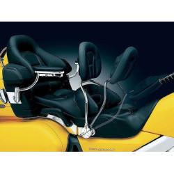 PartzBiz HD KA8990 - Kuryakyn 8990 Chrome Quick Release Rider พนักพิงสำหรับ 01-10 Honda GL1800 (ea)
