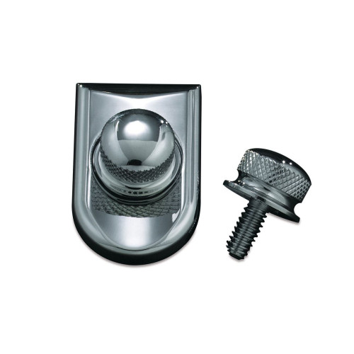 PartzBiz HD: 4412781-Kuryakyn 9035 Chrome Seat Screw & Beauty Cap Combo Kit Harley รุ่น 1/4” -20