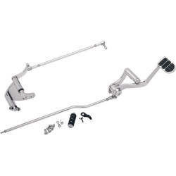 PartzBiz HD KA9063 - Kuryakyn 9063 Chrome ความยาวมาตรฐานการควบคุมไปข้างหน้า Harley Dyna 91-17